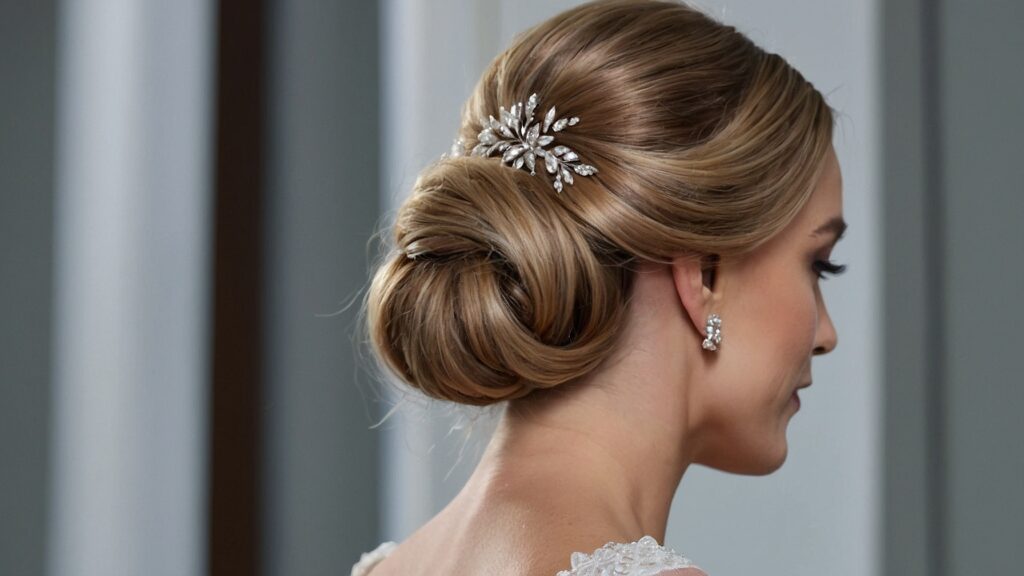 The Best Wedding Hairstyles of 2024: Trends and Inspiration 4 Default Design a realistic elegant low chignon hairstyle for a 1
