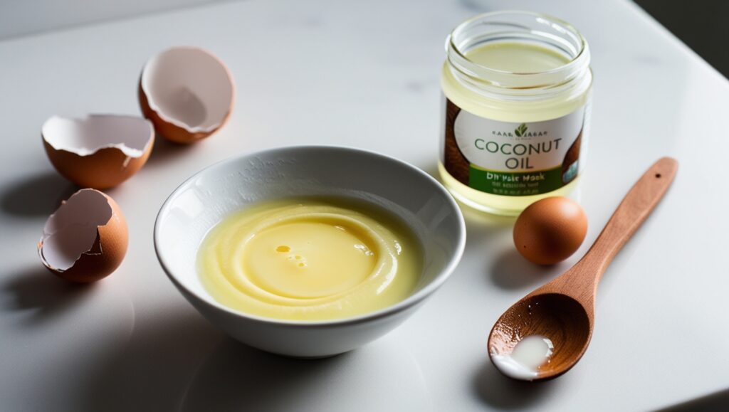 DIY Hair Masks: Natural Recipes for Healthier Hair 5 Leonardo Phoenix A small bowl filled with a smooth mixture of 2