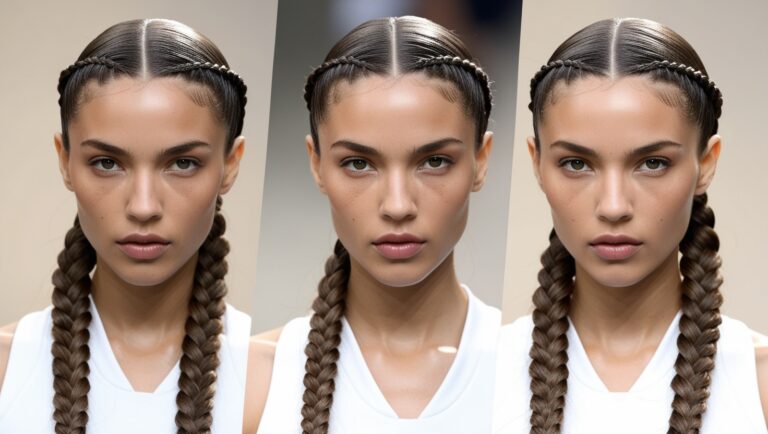 Top 10 Braid Hairstyles to Try This Year for a Stylish Look 4 Leonardo Phoenix Create a closeup image of a woman with long n 3