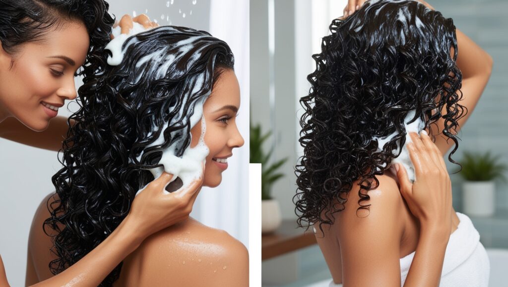 The Best Hair Products for Curly Hair: Top Picks for Gorgeous Curls 4 Leonardo Phoenix Create an image of a woman with beautiful def 1