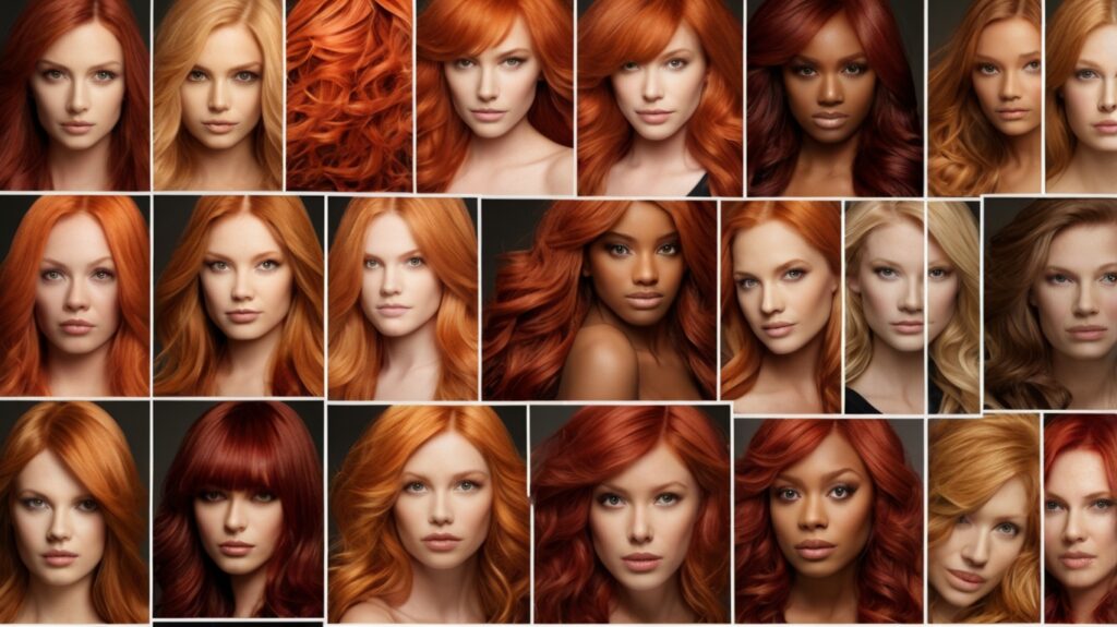 The Ultimate Guide to Red Hair Dye: Everything You Need to Know 3 Leonardo Vision XL Create an image featuring a variety of red 1