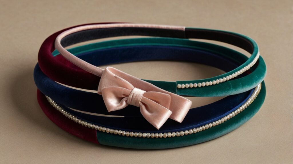4 Reasons Hair Bands Are Making a Fabulous Comeback in 2024 5 Leonardo Kino XL A collection of velvet and satin hairbands sh 1
