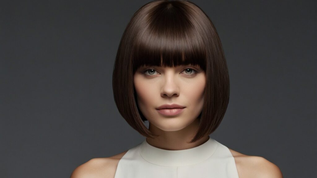 Leonardo Kino XL A sharp and sleek blunt bob haircut cut strai 0