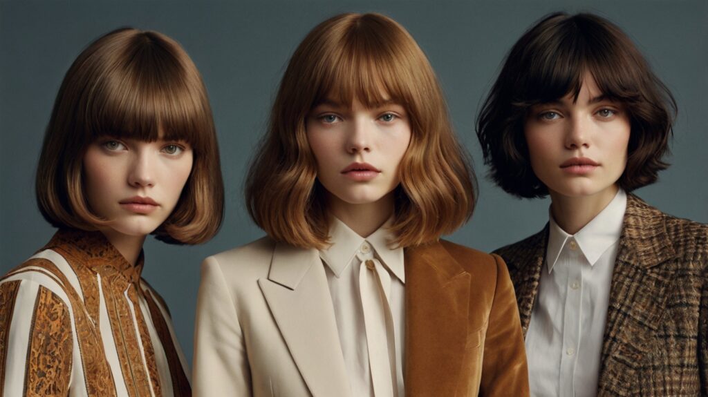 Curtain Bangs: The Ultimate Guide to the Trendiest Hairstyle 4 Leonardo Kino XL A collage of four stylish haircuts that compl 1