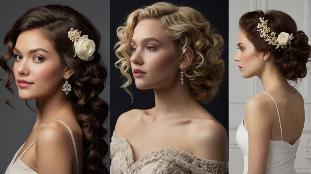 Curly Hairstyles: Best Styles to Rock Your Natural Curls 6 Leonardo Kino XL A collage of four elegant curly hairstyles pe 1