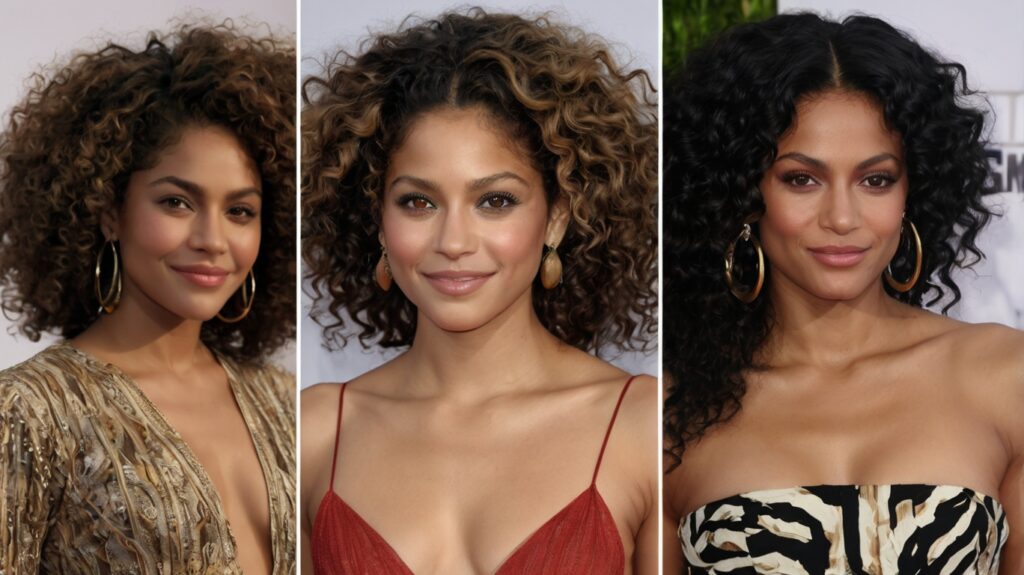 Curly Hairstyles: Best Styles to Rock Your Natural Curls 7 Leonardo Kino XL A collage of four famous celebrities known fo 2
