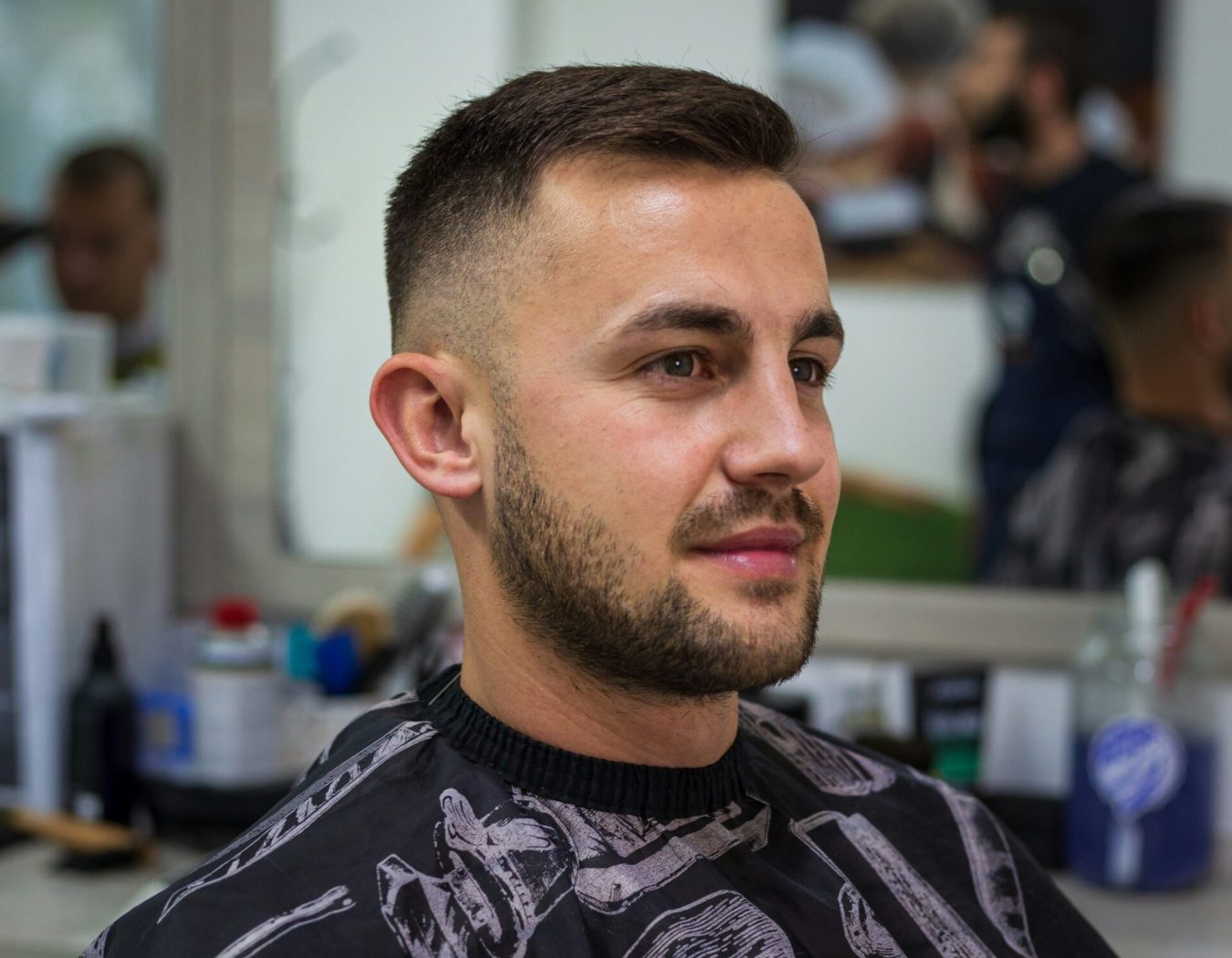 burst fade haircut